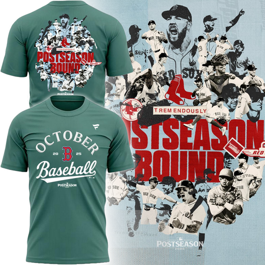 Special October Baseball Post Season 2025 Red Sox T-Shirt