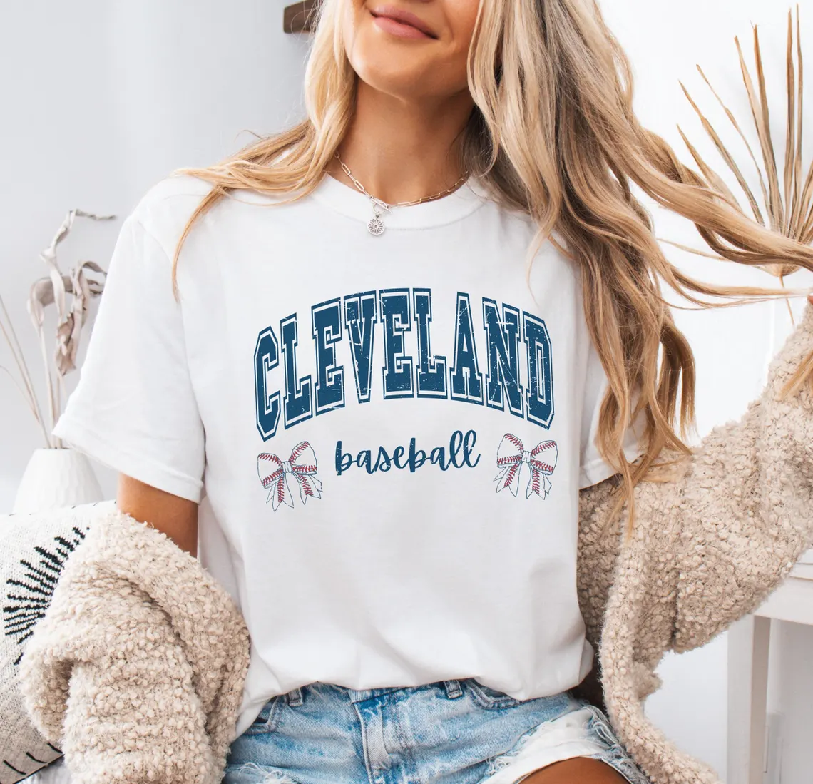 Cleveland Coquette Baseball Comfort Colors Shirt