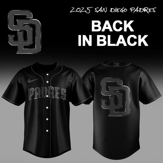 Limited Edition San Diego Padres Back In Black Combo Jersey