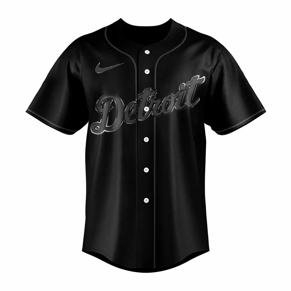Limited Edition Detroit Tigers Back In Black Combo Jersey