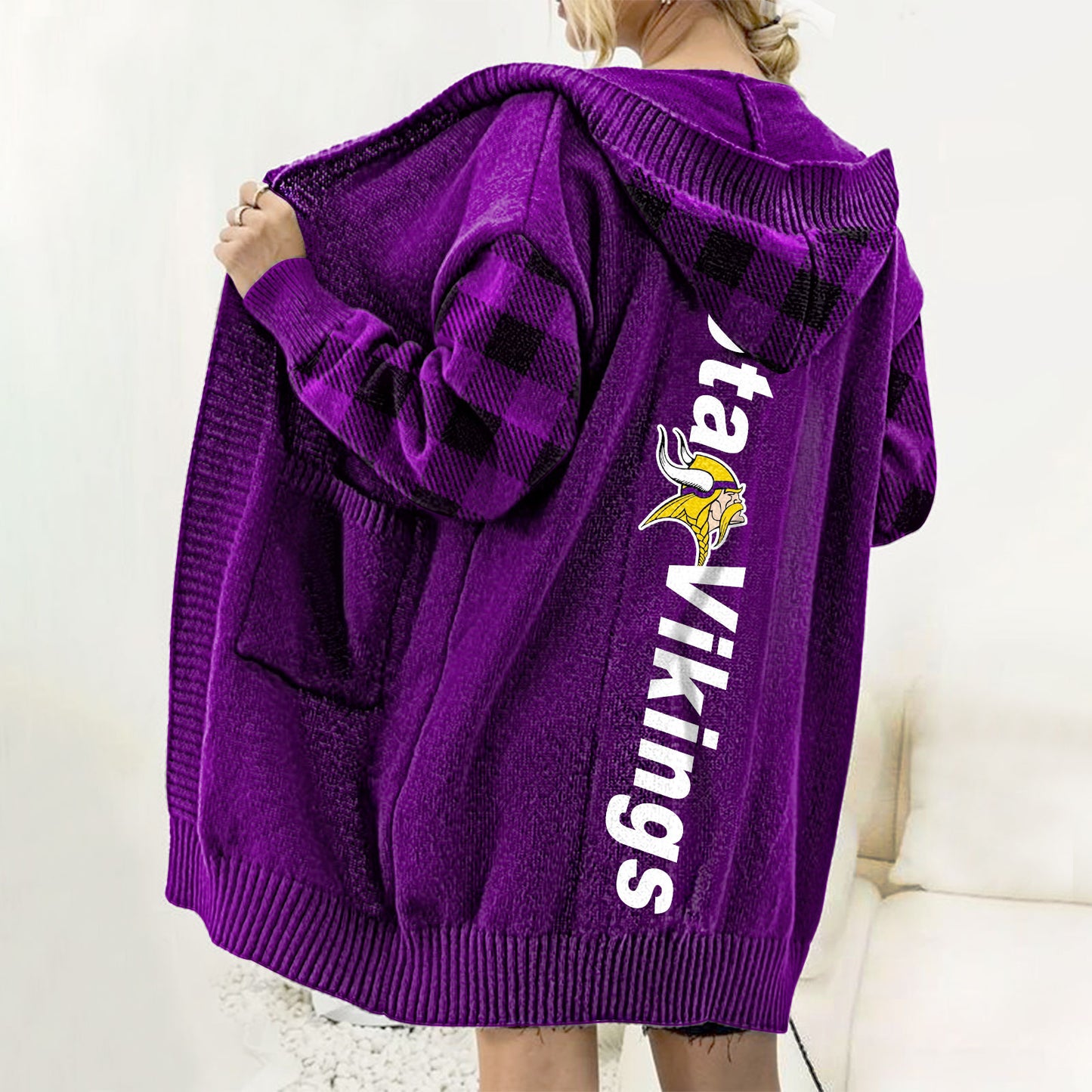 Drop Shoulder Hooded Duster Cardigan