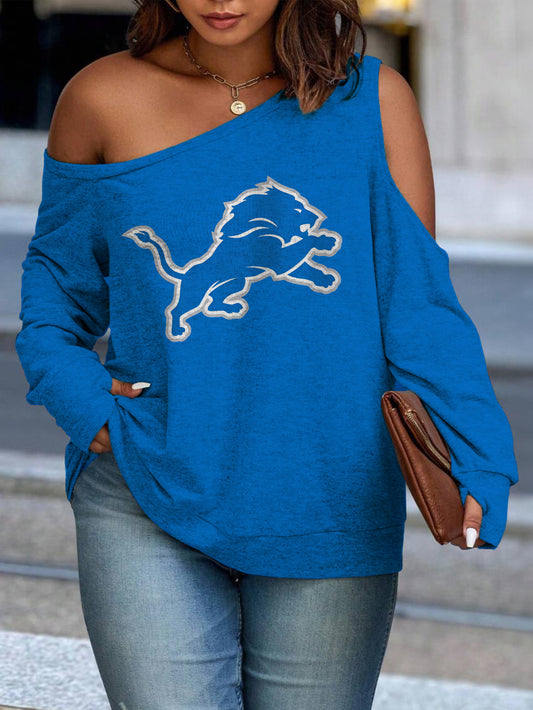 Asymmetric Off-Shoulder Women's Sweatshirt