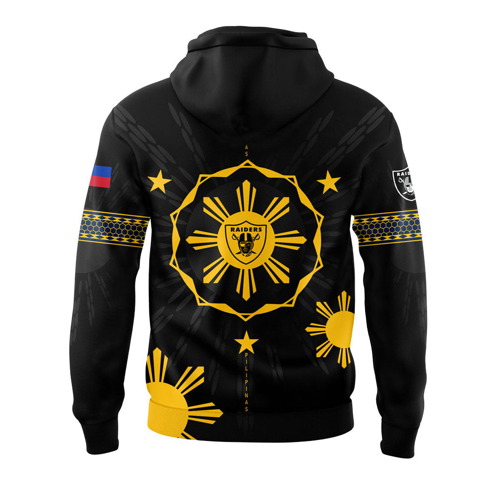 Las Vegas Raiders Filipino Heritage Black Hoodie