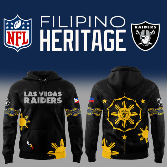 Las Vegas Raiders Filipino Heritage Black Hoodie