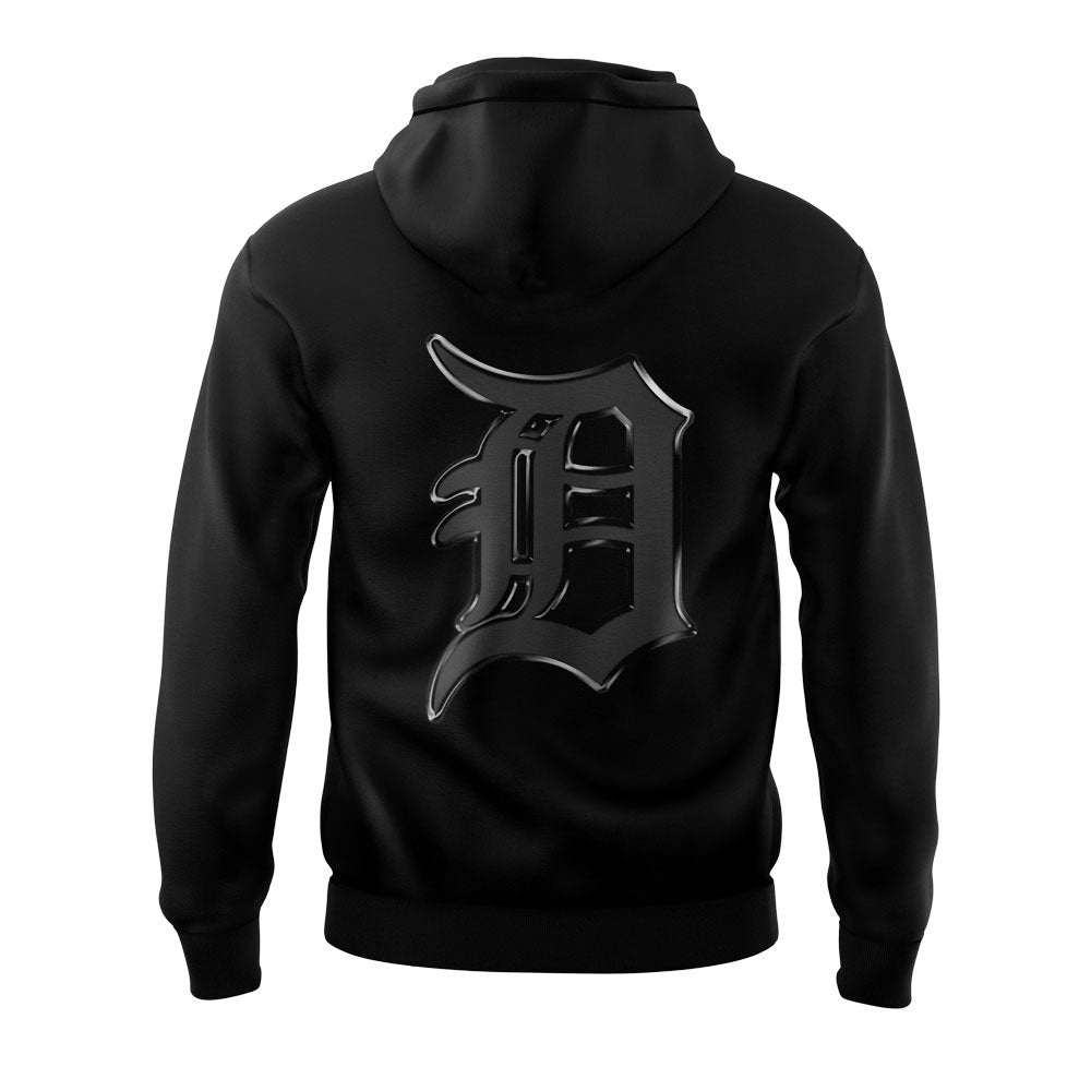 Limited Edition Detroit Tigers Back In Black Hoodie