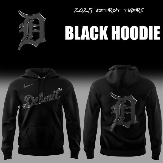 Limited Edition Detroit Tigers Back In Black Hoodie