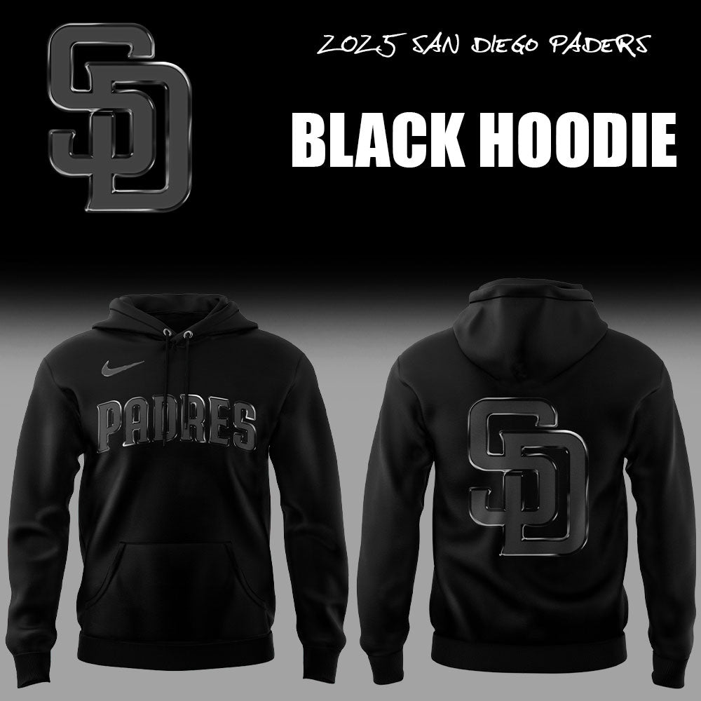 Limited Edition San Diego Padres Back In Black Hoodie