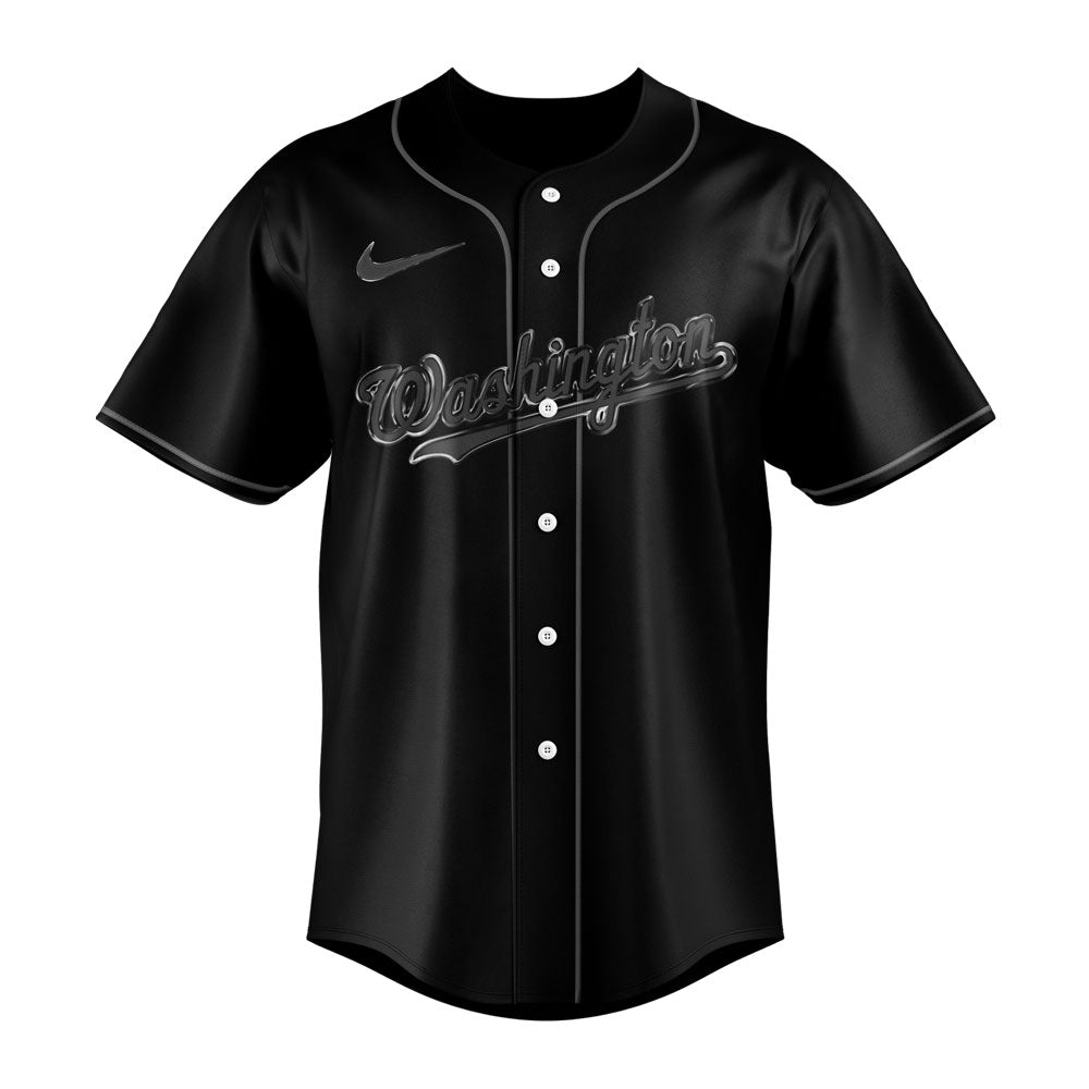 Limited Edition Washington Nationals Back In Black Jersey