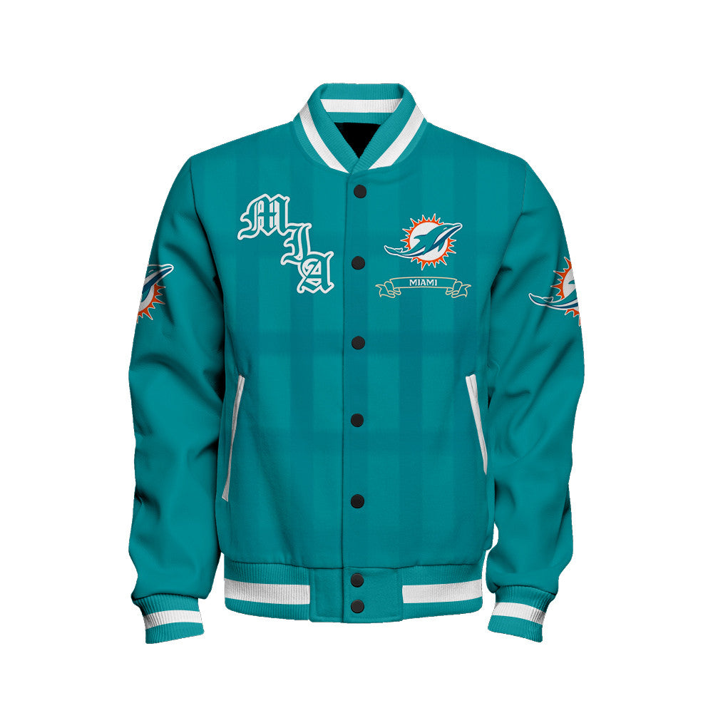 Miami Dolphins Football Team 2025 - 26 Unforgettable Memories Unisex Varsity Jacket