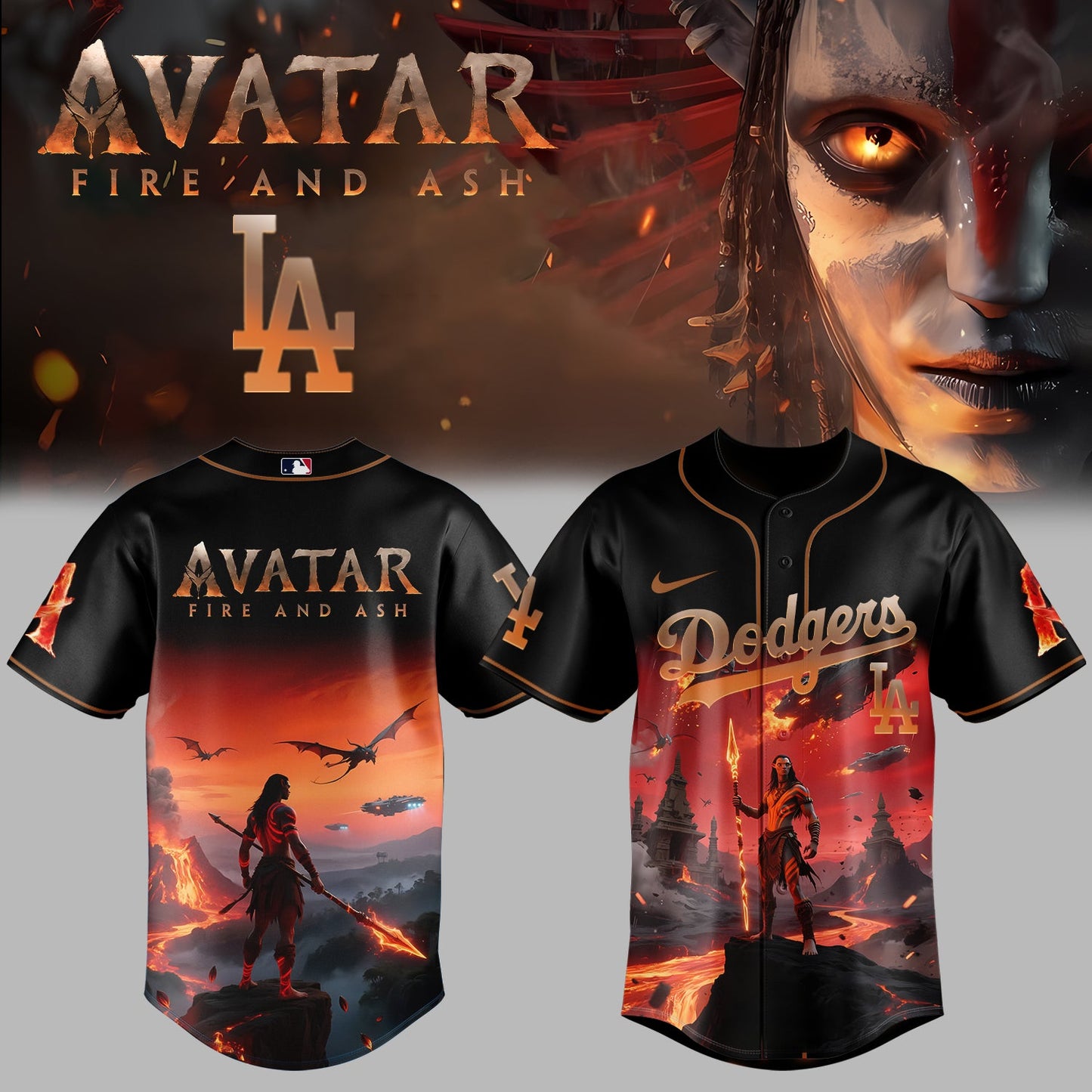 Dodgers x AVATAR FIRE AND ASH Jersey 2025