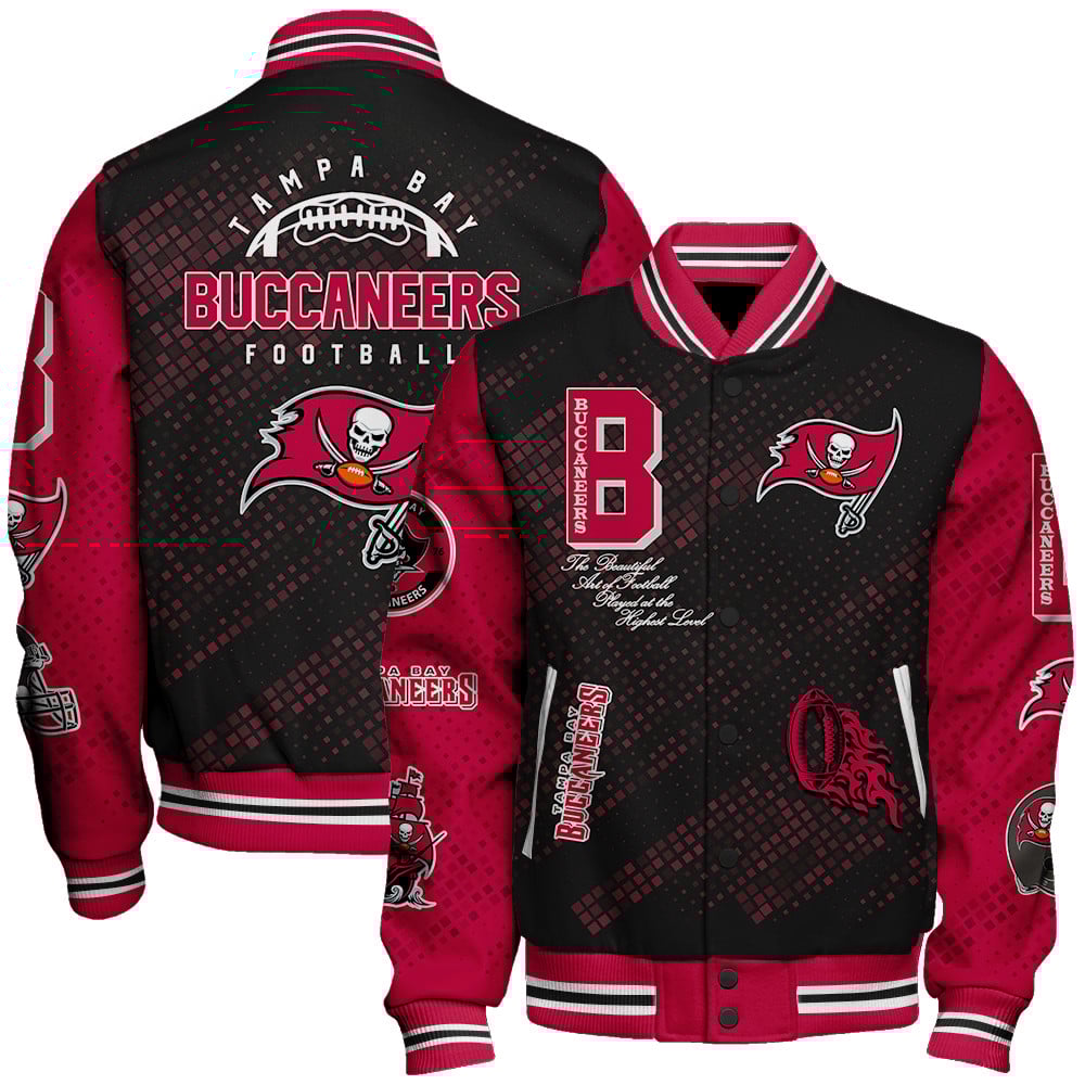 Tampa Bay Buccaneers National Football League Pattern Varsity Jacket V13