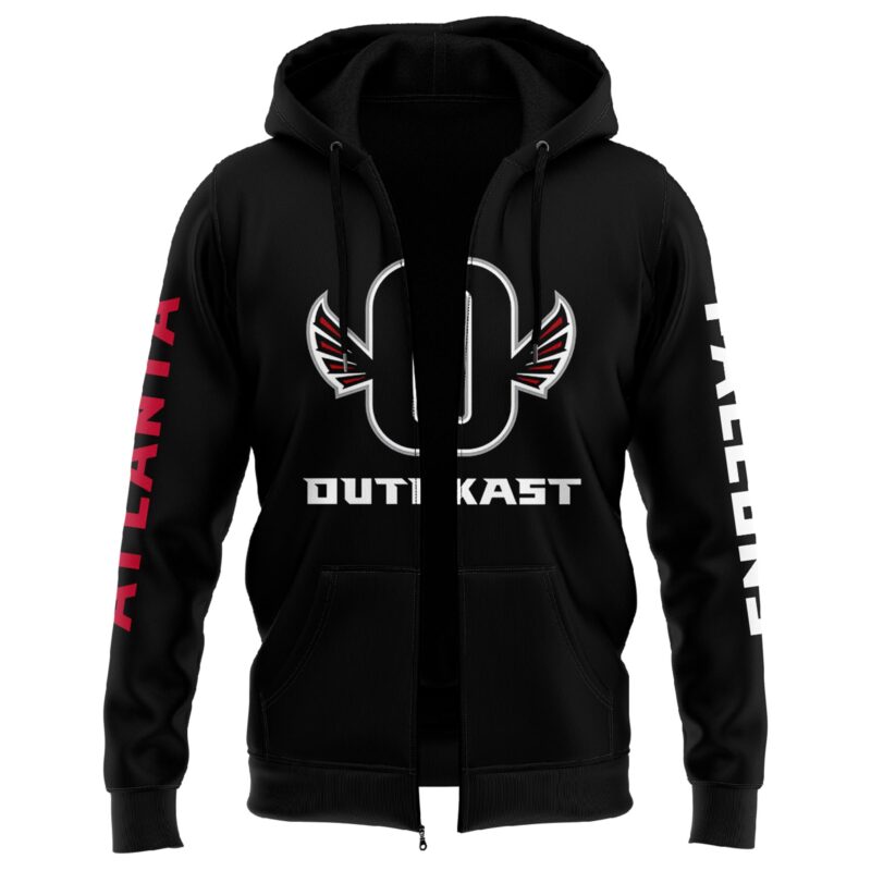 Outkast x Atlanta Falcons White Pullover Zip Hoodie