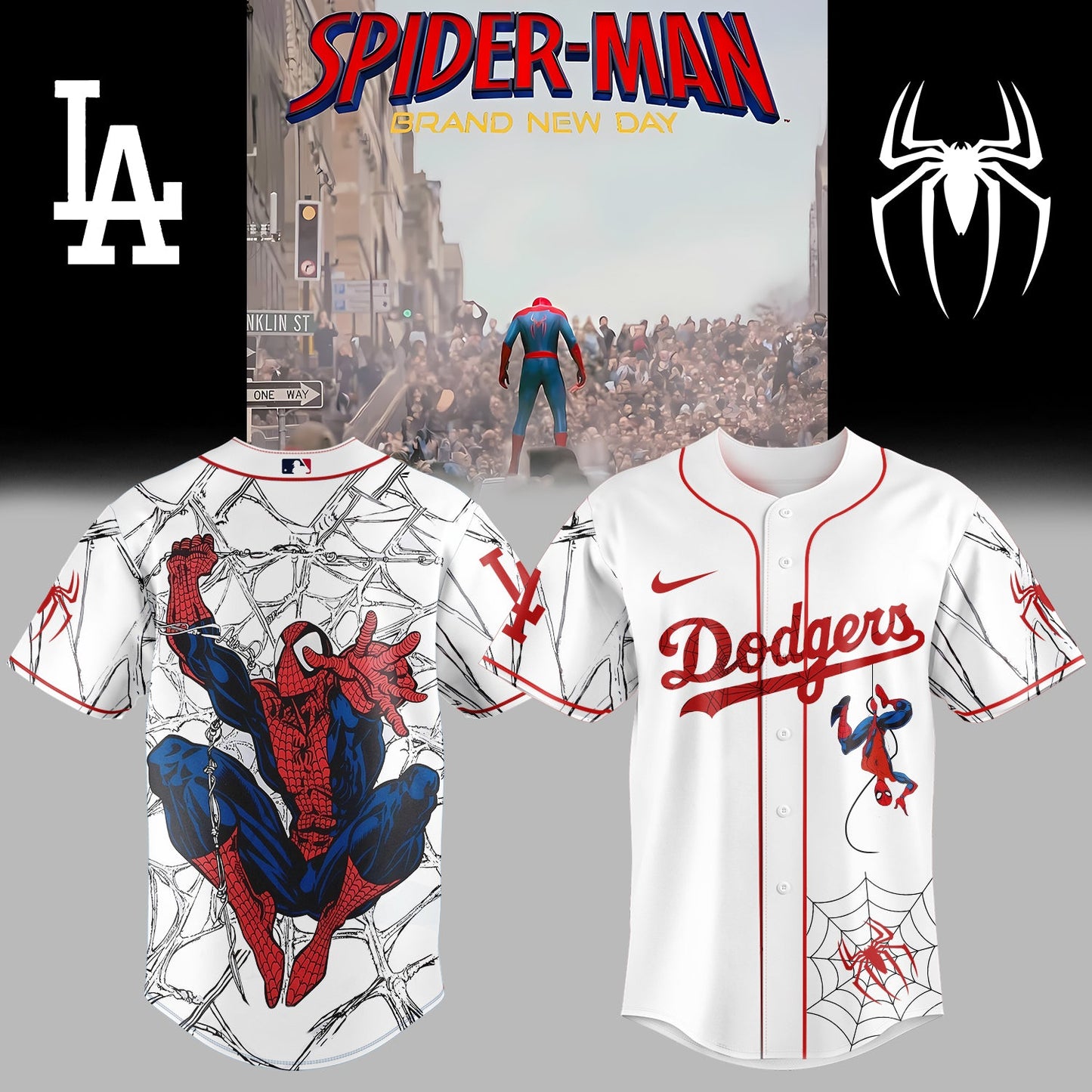 Los Angeles Dodgers x Spider-Man: Brand New Day Jersey 2025