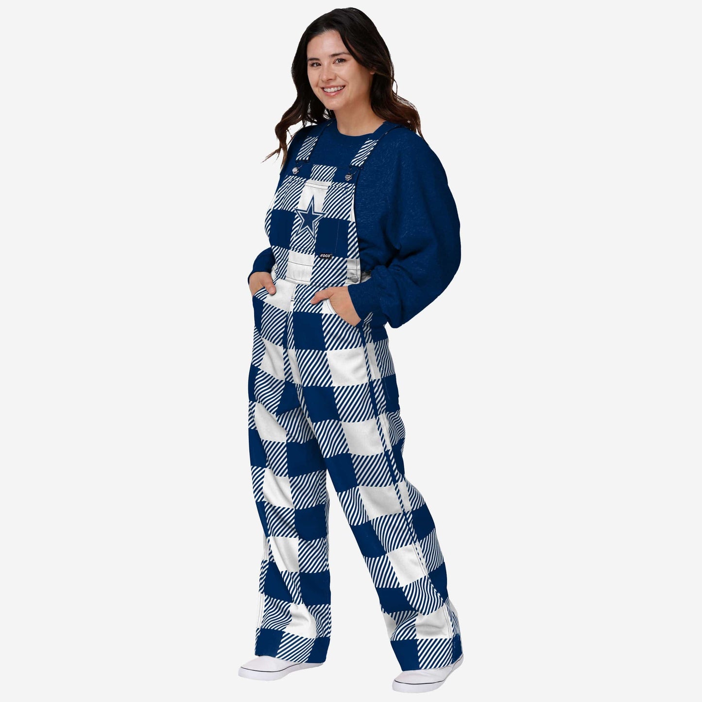 New Womens Plaid Bib Overalls