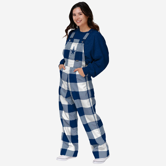 New Womens Plaid Bib Overalls