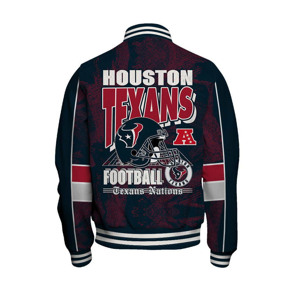 Houston Texans Football Team 2025 - 26 Cheering Symbols Unisex Varsity Jacket