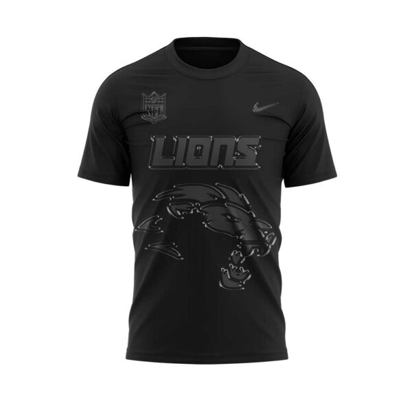 Limited Edition Detroit Lions Back In Black Uniform Shirt V2