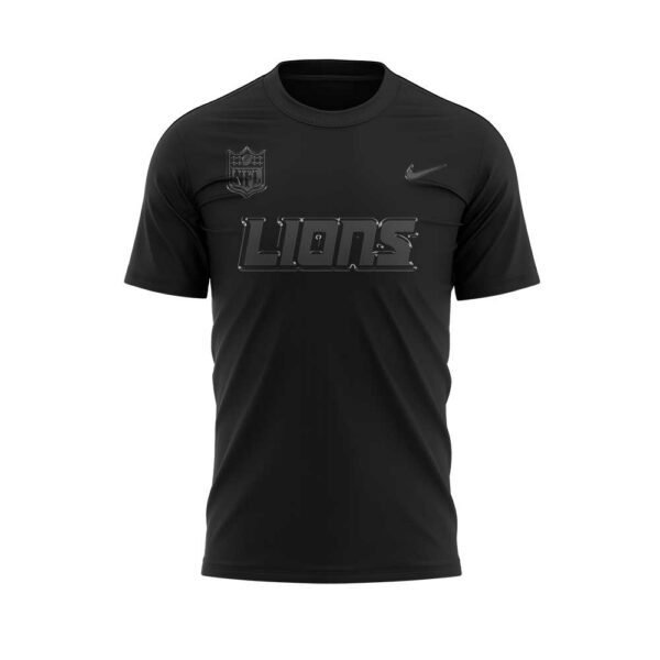 Limited Edition Detroit Lions Back In Black Uniform Shirt