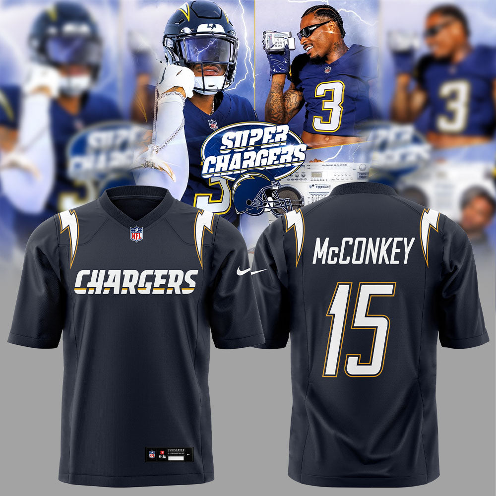 Limited Edition L.A Chargers Super Chargers Navy Uniforms 2025 Custom Name, Number For Fans Jersey