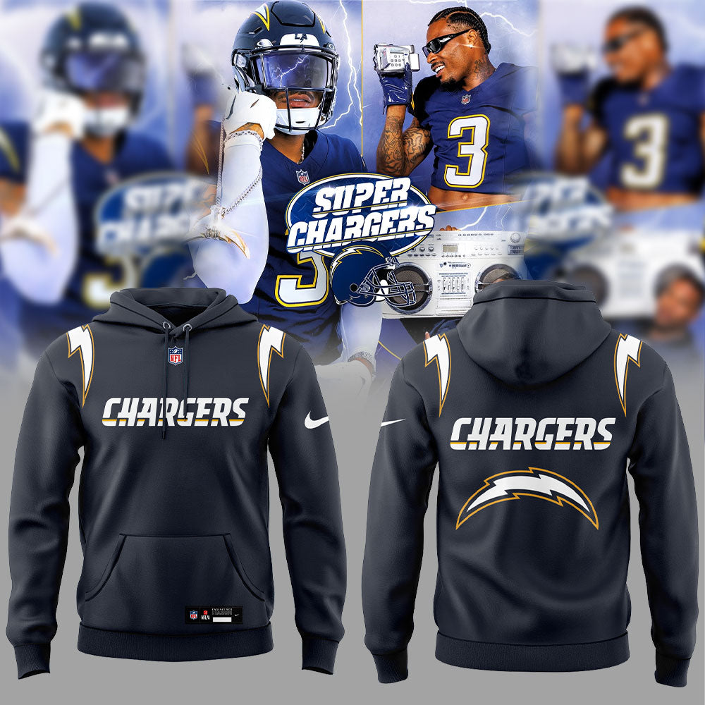 Limited Edition L.A Chargers Super Chargers Navy Uniforms 2025 Hoodie