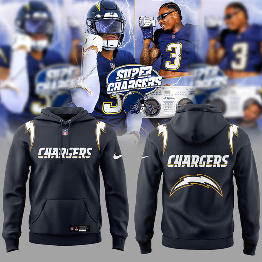 Limited Edition L.A Chargers Super Chargers Navy Uniforms 2025 Hoodie
