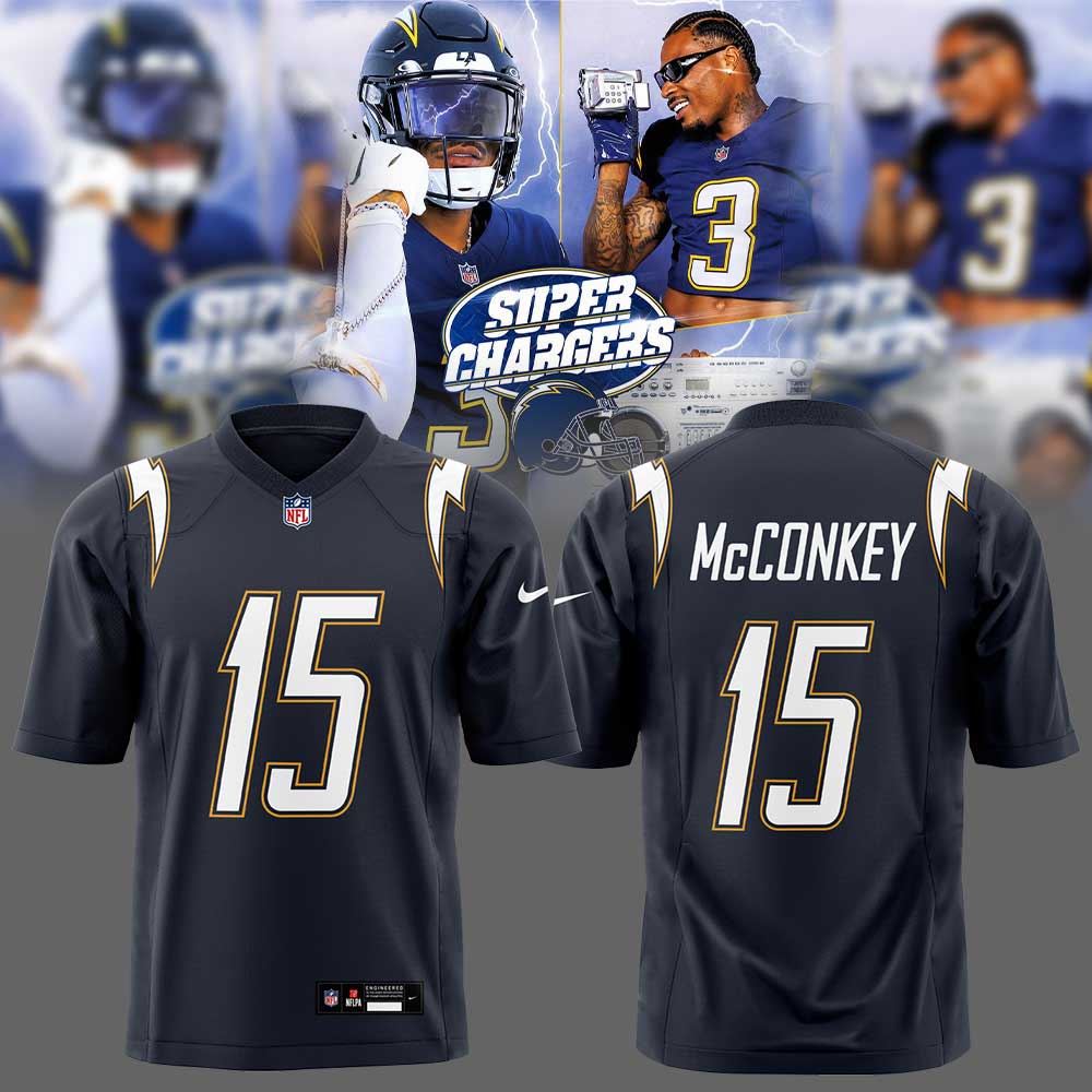 Limited Edition L.A Chargers Super Chargers Navy Uniforms 2025 Jersey Custom Name, Number For Fans