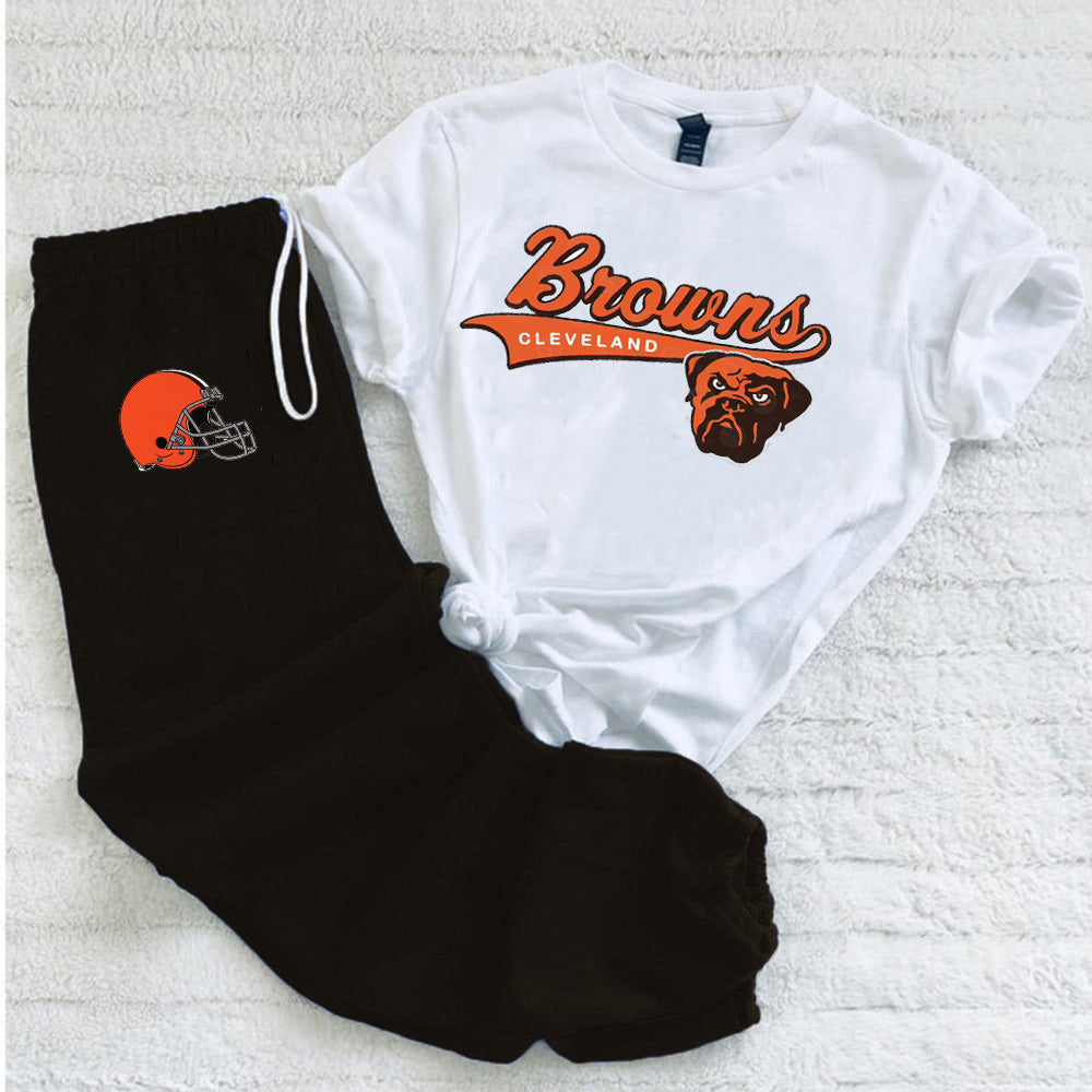 Casual loose fashion printed suit