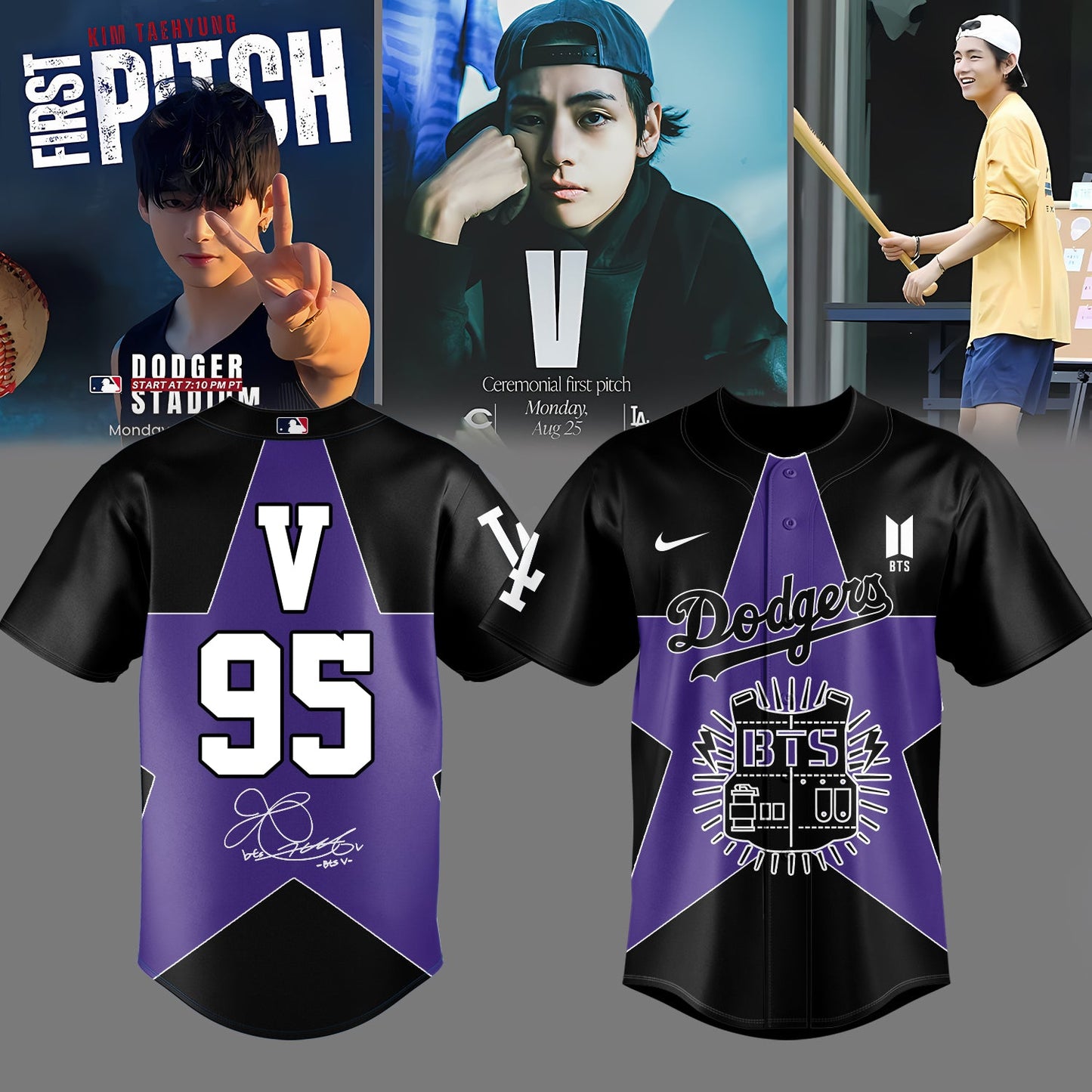 LA Dodgers x V BTS Limited Jersey 2025