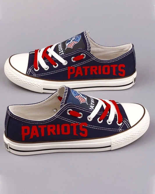 Fashion printed low-top canvas shoes