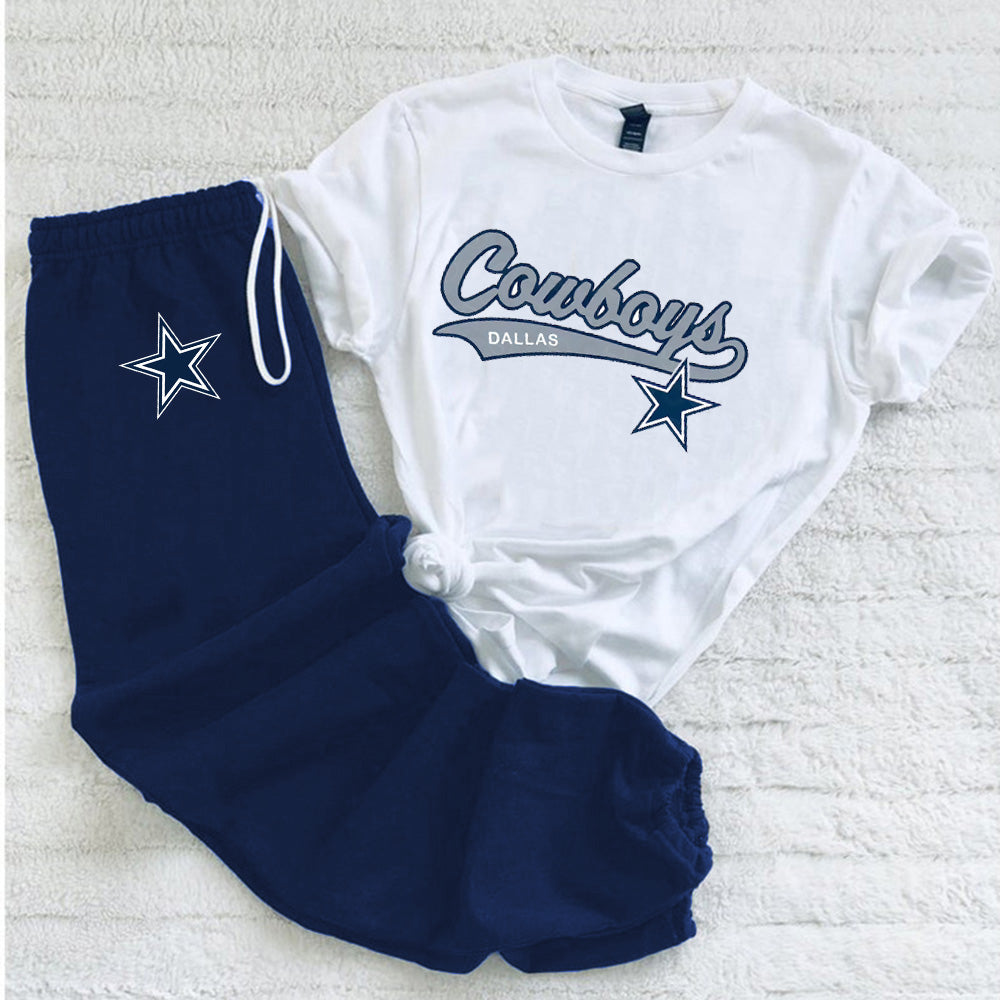 Casual loose fashion printed suit