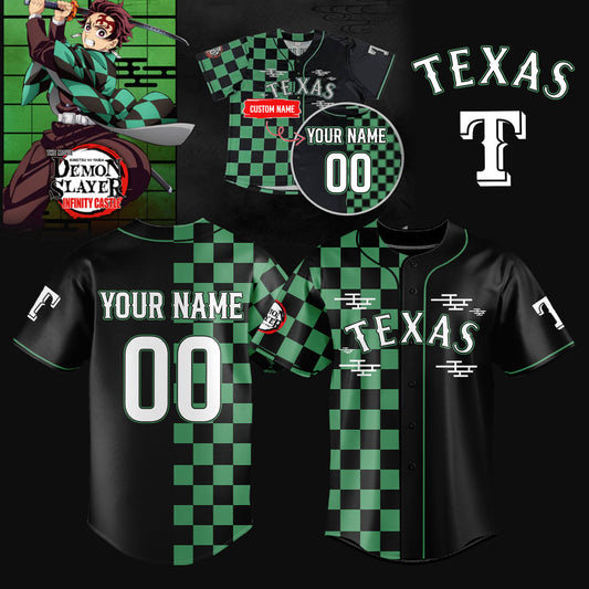 Texas Rangers _ Demon Slayer Jersey 2025