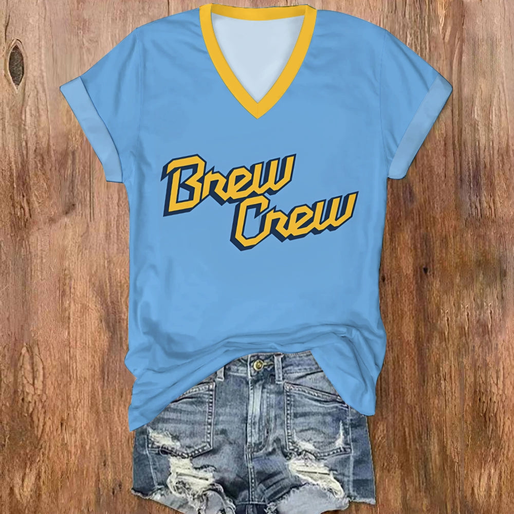 Brew Crew V-Neck T-Shirt