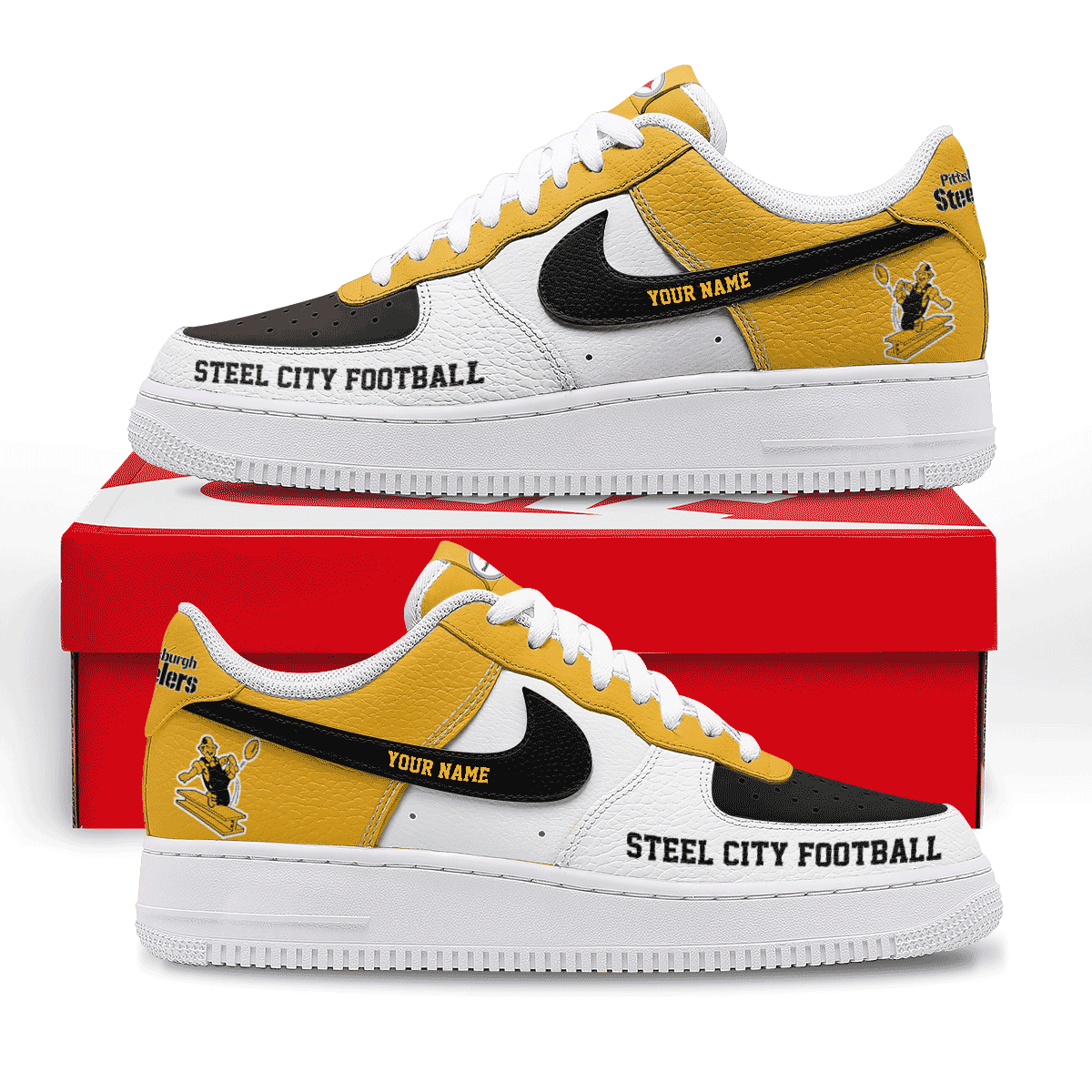 Pittsburgh Steelers | Premium AF1 Shoes Limited Edition NY