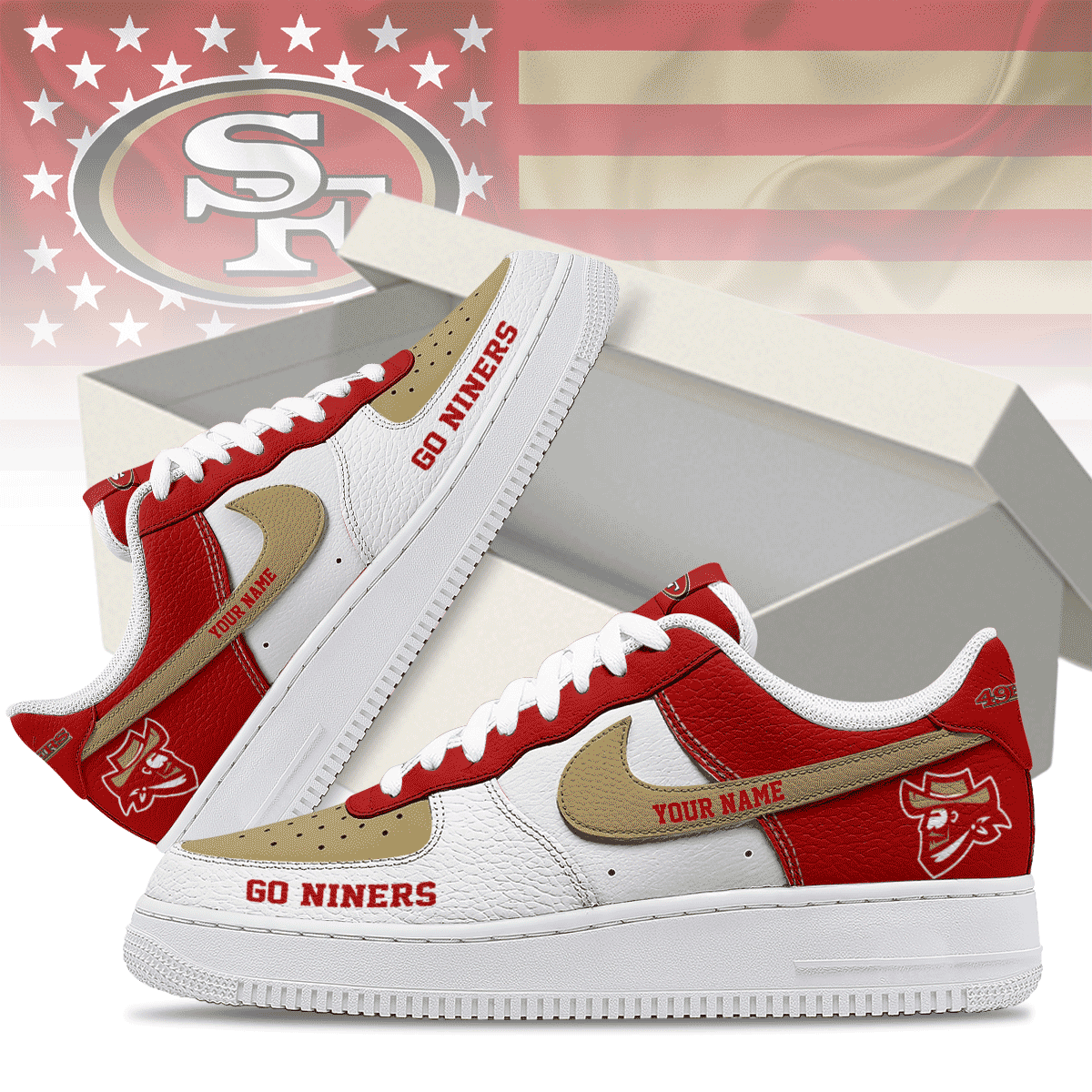San Francisco 49ers | Premium AF1 Shoes Limited Edition NY
