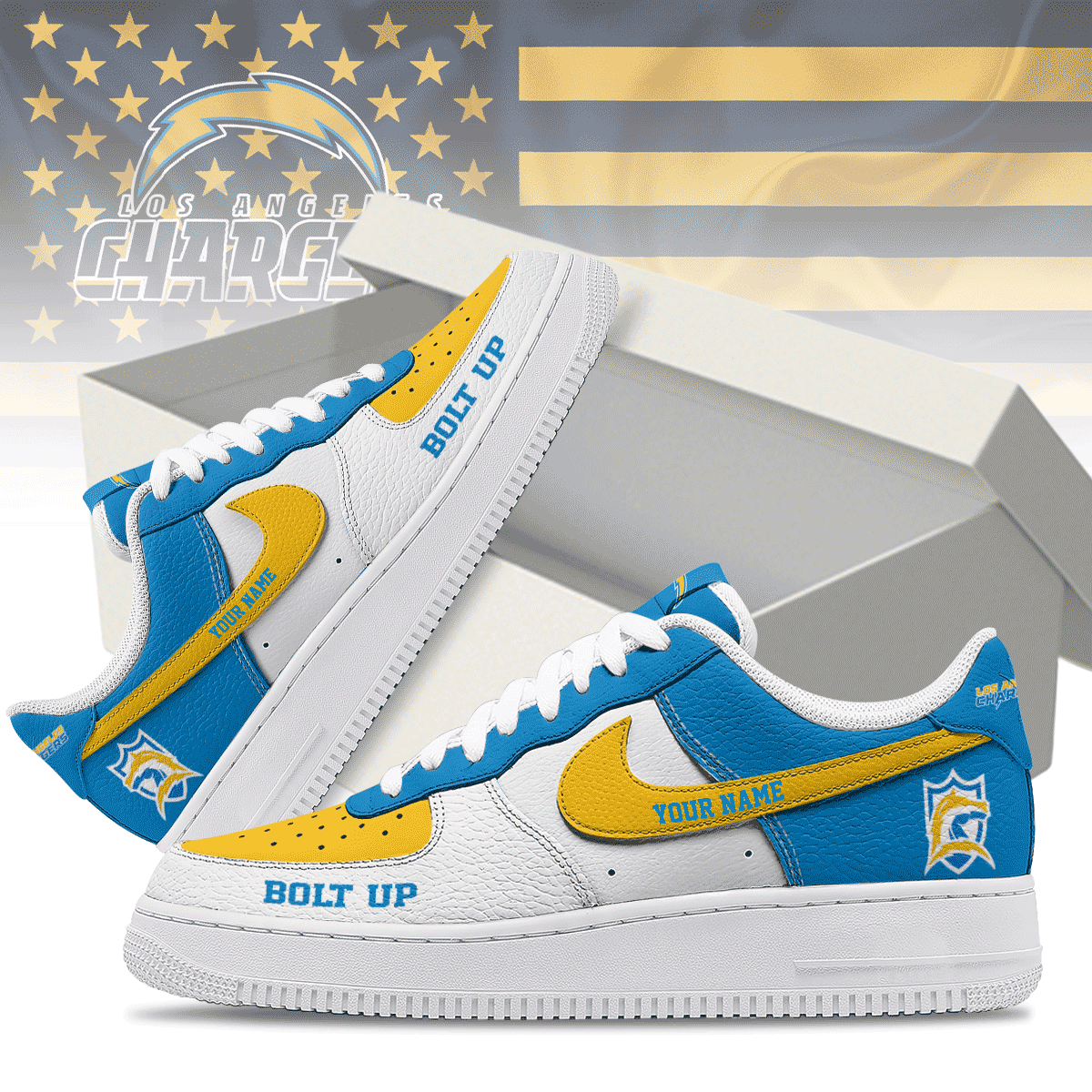 Los Angeles Chargers | Premium AF1 Shoes Limited Edition NY