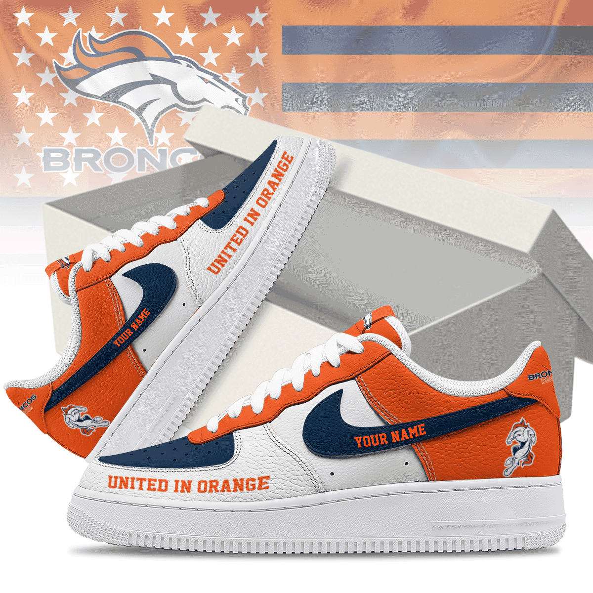Denver Broncos | Premium AF1 Shoes Limited Edition NY
