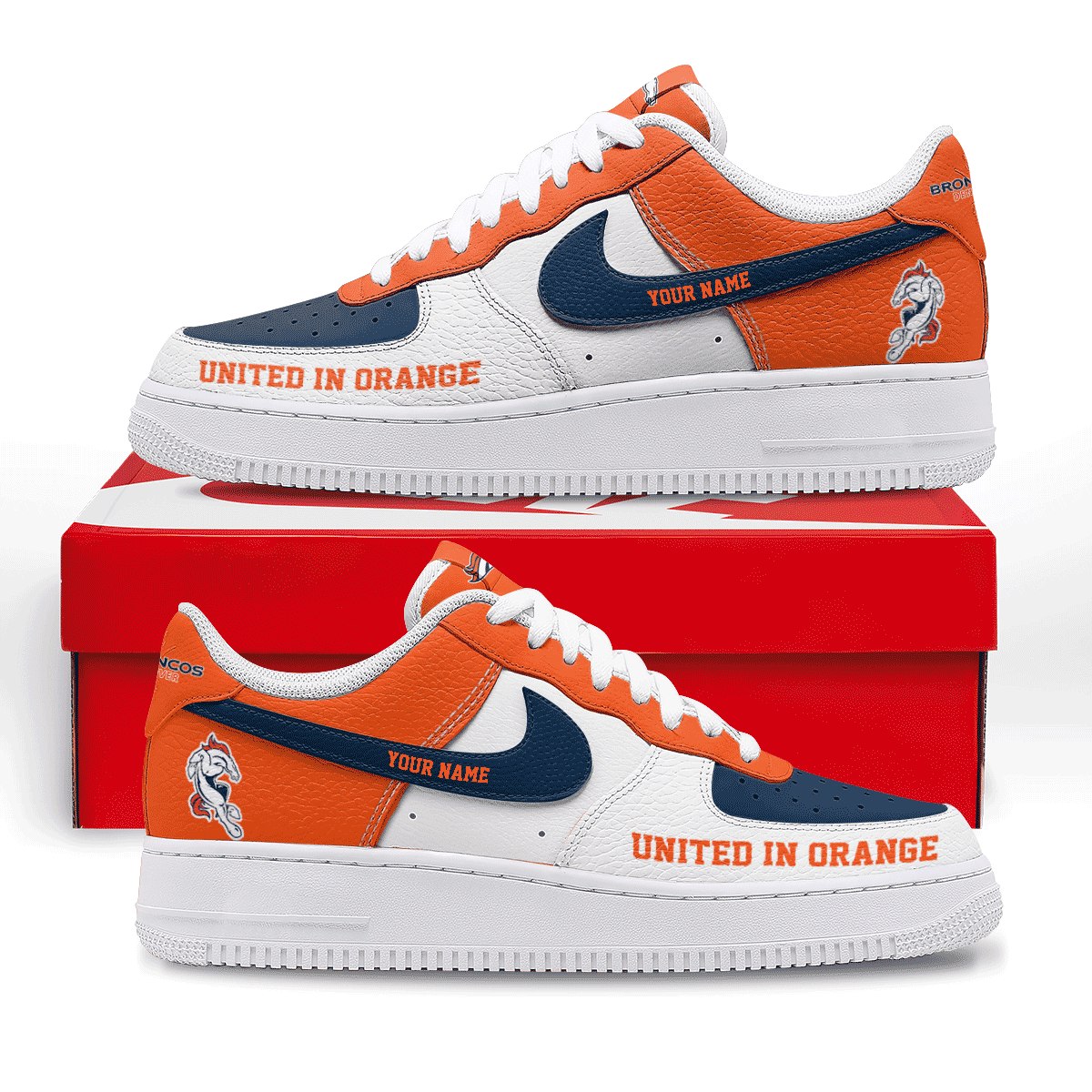 Denver Broncos | Premium AF1 Shoes Limited Edition NY