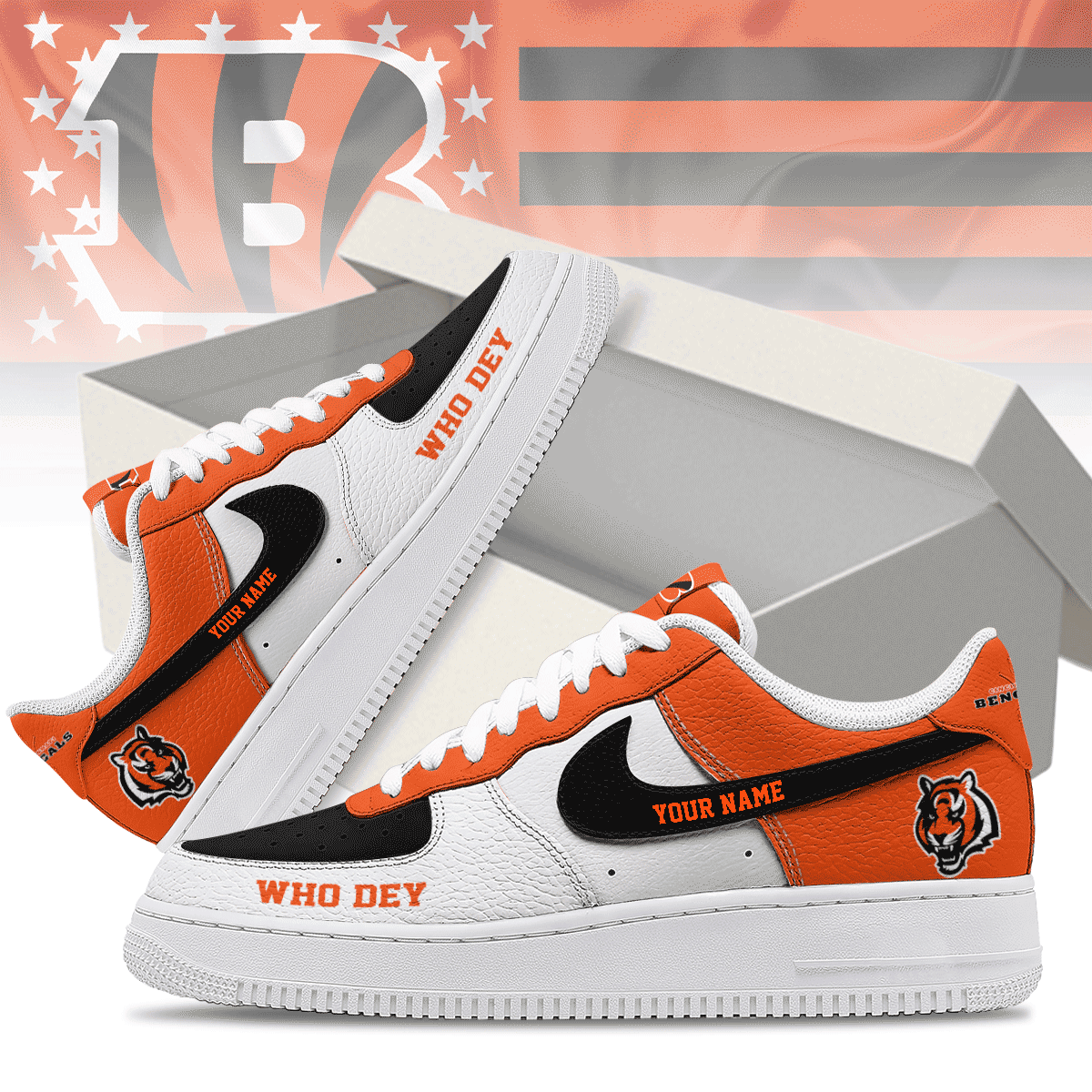 Cincinnati Bengals | Premium AF1 Shoes Limited Edition NY