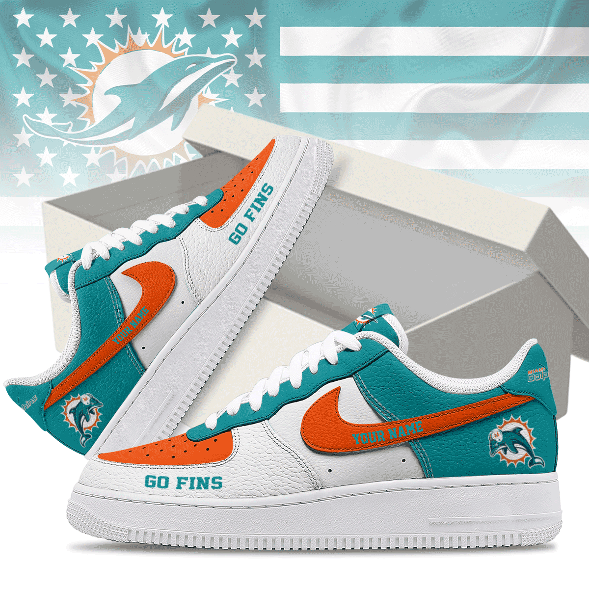 Miami Dolphins | Premium AF1 Shoes Limited Edition NY