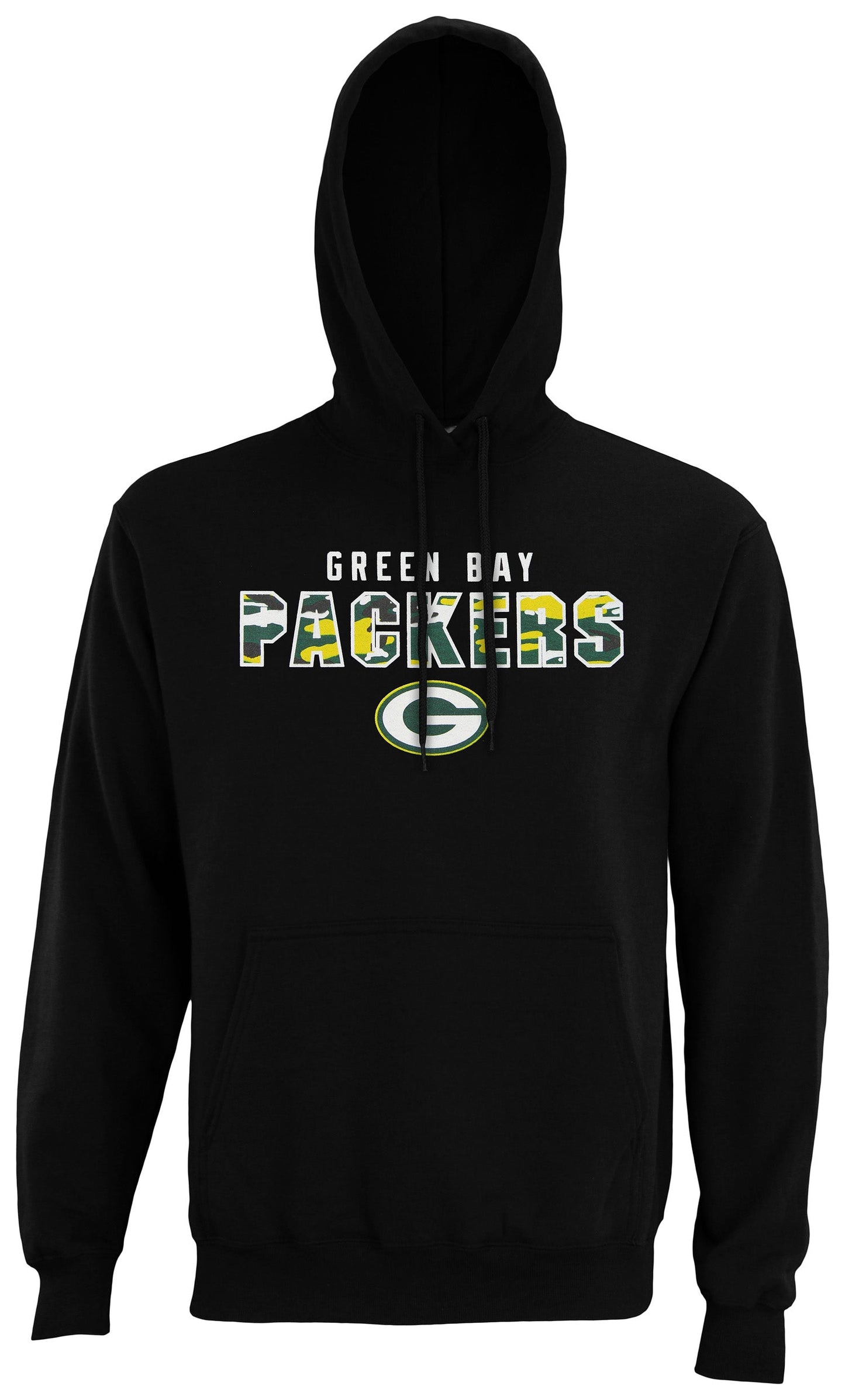 Zubaz NFL Men's Green Bay Packers Camo Block Logo Hoodie
