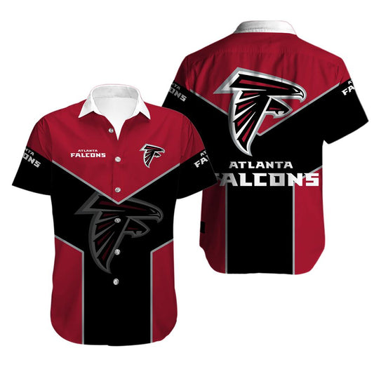 Atlanta Falcons Button Up Tee Shirt