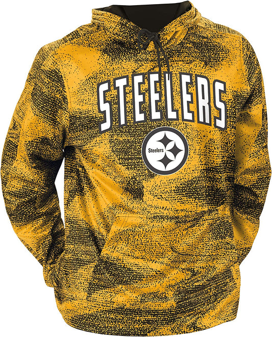 Zubaz Pittsburgh Steelers NFL Men's Static Hoodie
