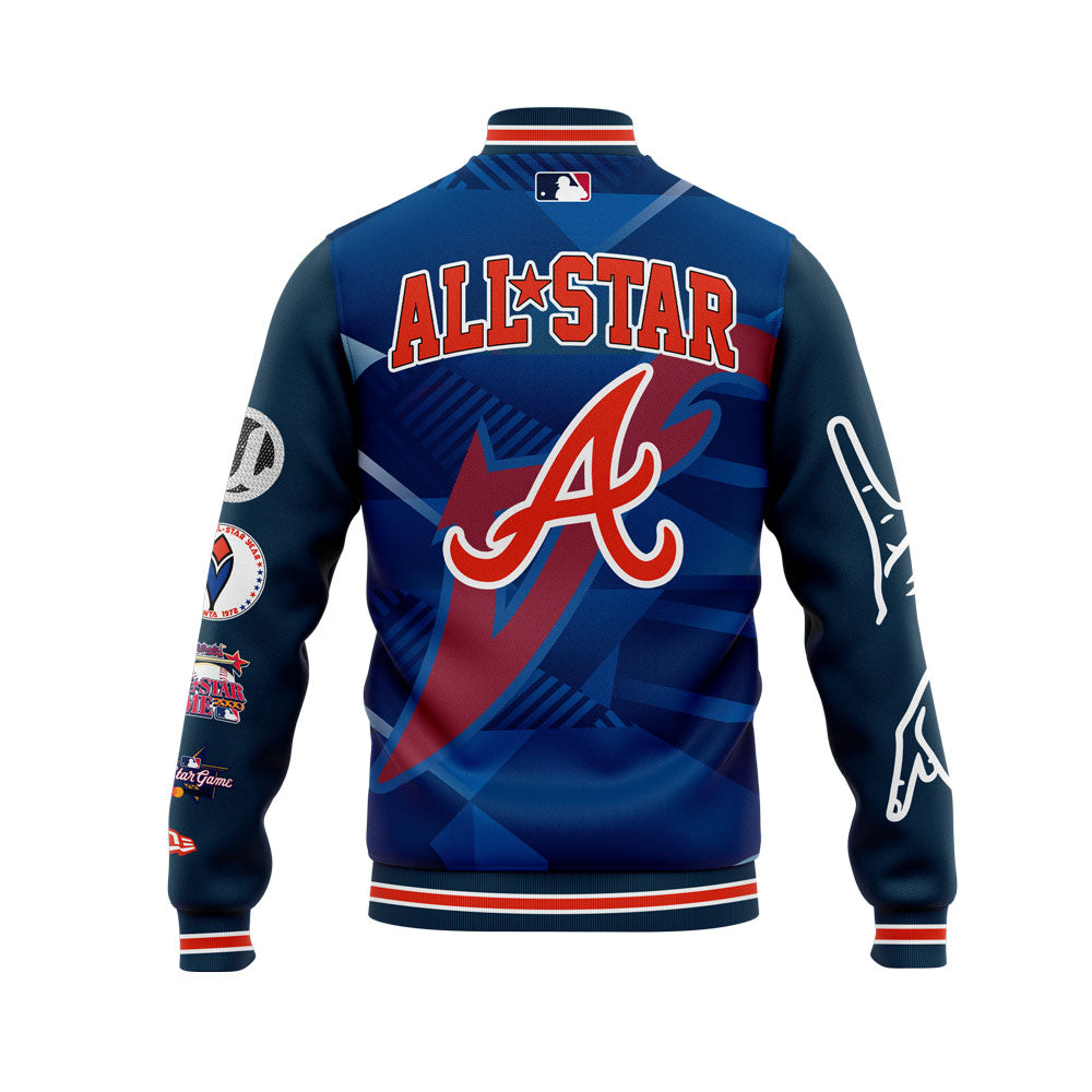 Limited Edition Atlanta Braves Peace up, A-Town Down Bomber Jacket