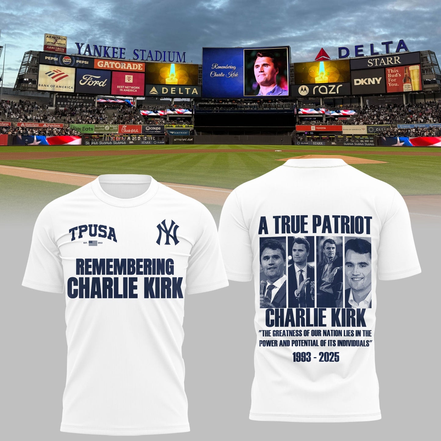 Remembering Charlie Kirk – New York Yankees Shirt