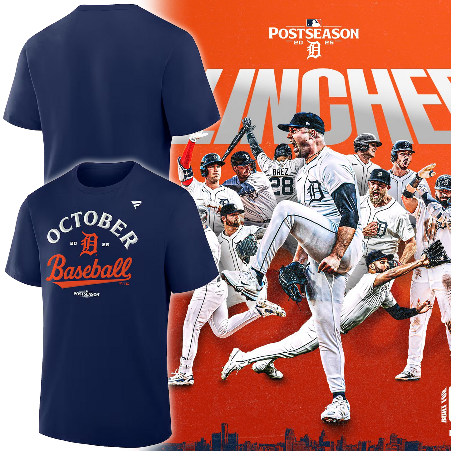 Detroit Tigers 2025 Postseason Limited T-shirt