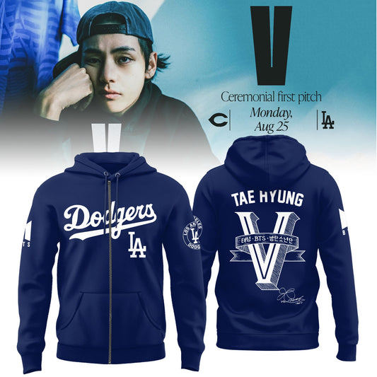 Los Angeles Dodgers x V BTS Limited Edition ZIP Hoodie