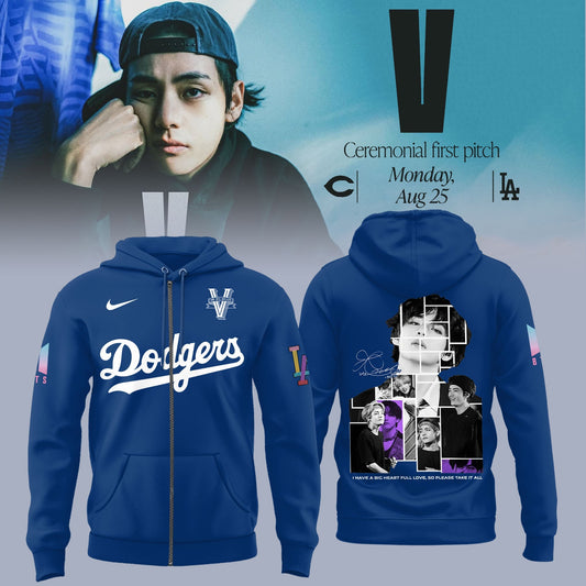 Los Angeles Dodgers x V BTS Zip Hoodie