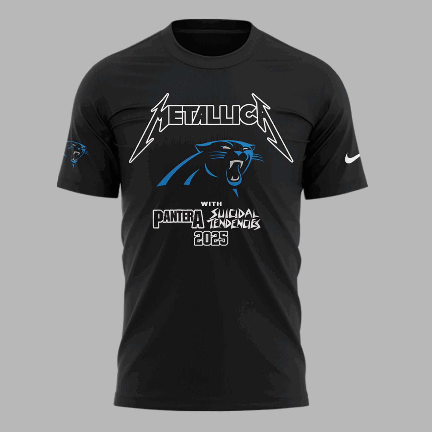 Limited Edition M72 World Tour x Carolina Panthers Black Tshirt 2025