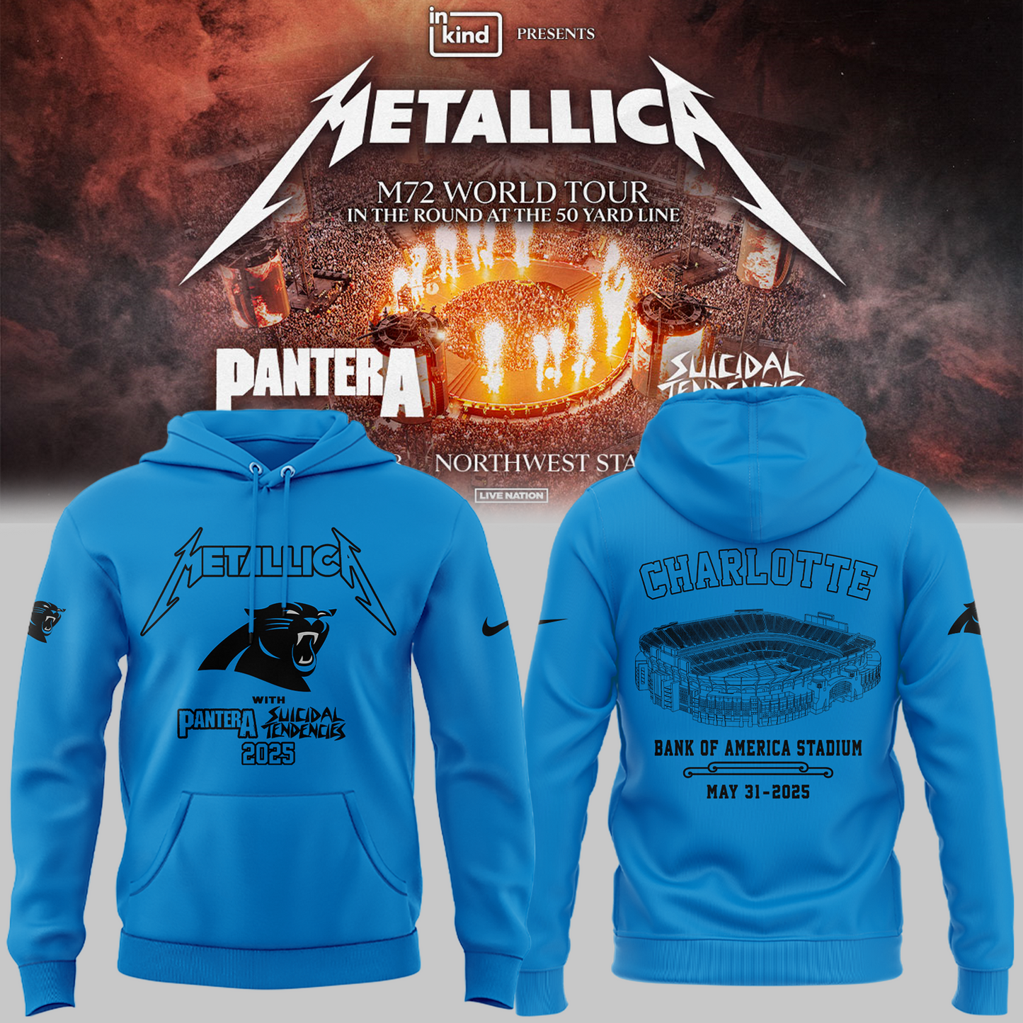 Limited Edition M72 World Tour x Carolina Panthers Hoodie 2025