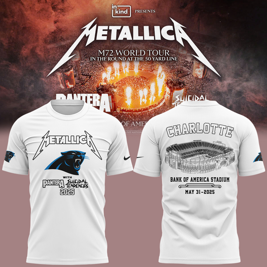 Limited Edition M72 World Tour x Carolina Panthers Tshirt 2025